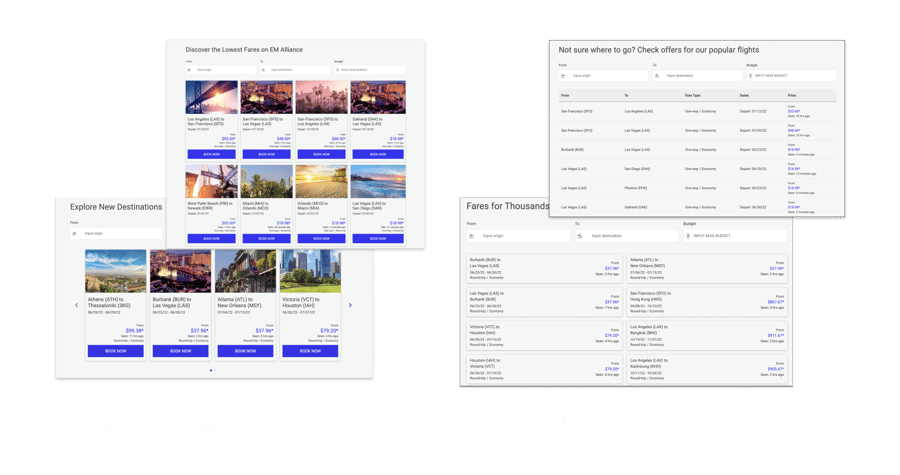 Airline Custom Page Package